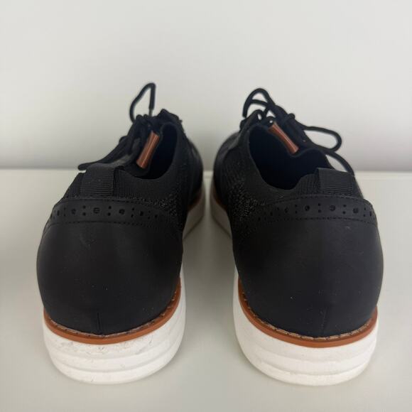 Bruno Marc Mens KnitFlex SmartCraft Mesh Oxfords Lace-Up Black/White Shoes 10.5 - Picture 4 of 10